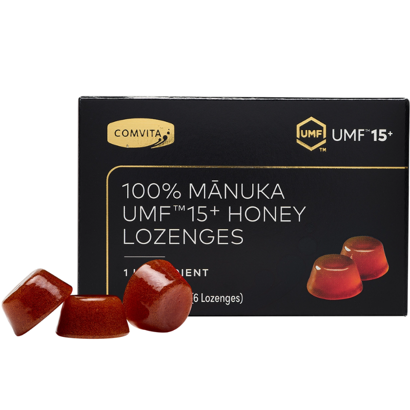 Comvita 100% Manuka UMF 15+ Honey Lozenges 6 Lozenges made with authentic UMF certified New Zealand Manuka honey