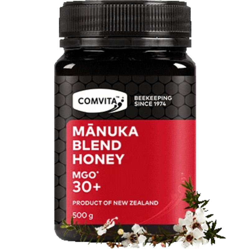 Comvita Manuka Blend Honey MGO 30+ 500g premium New Zealand Manuka honey blend in a 500g jar