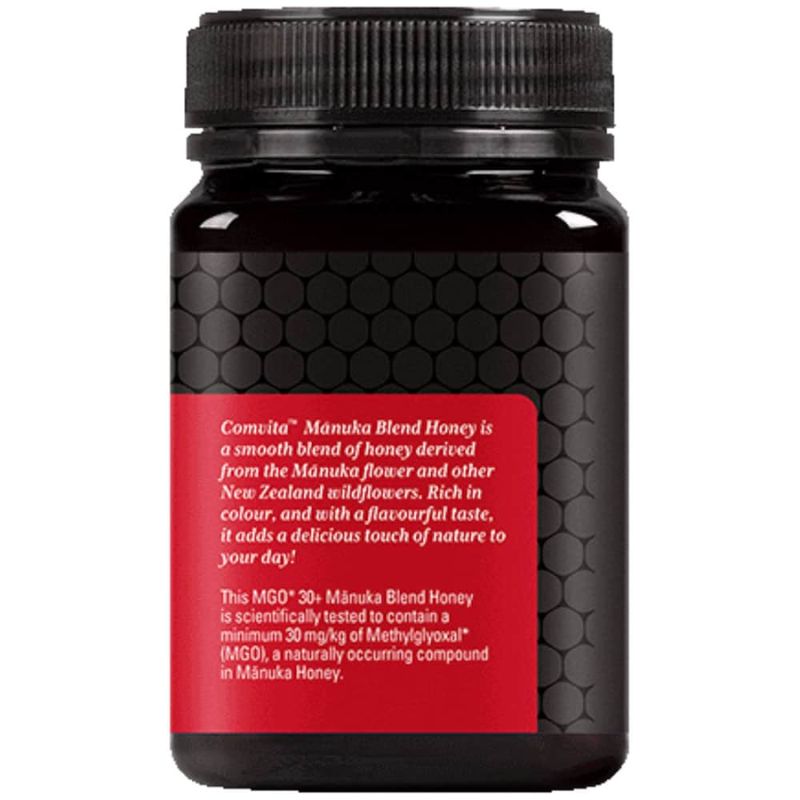 Comvita Manuka Blend Honey MGO 30+ 500g premium New Zealand Manuka honey blend in a 500g jar