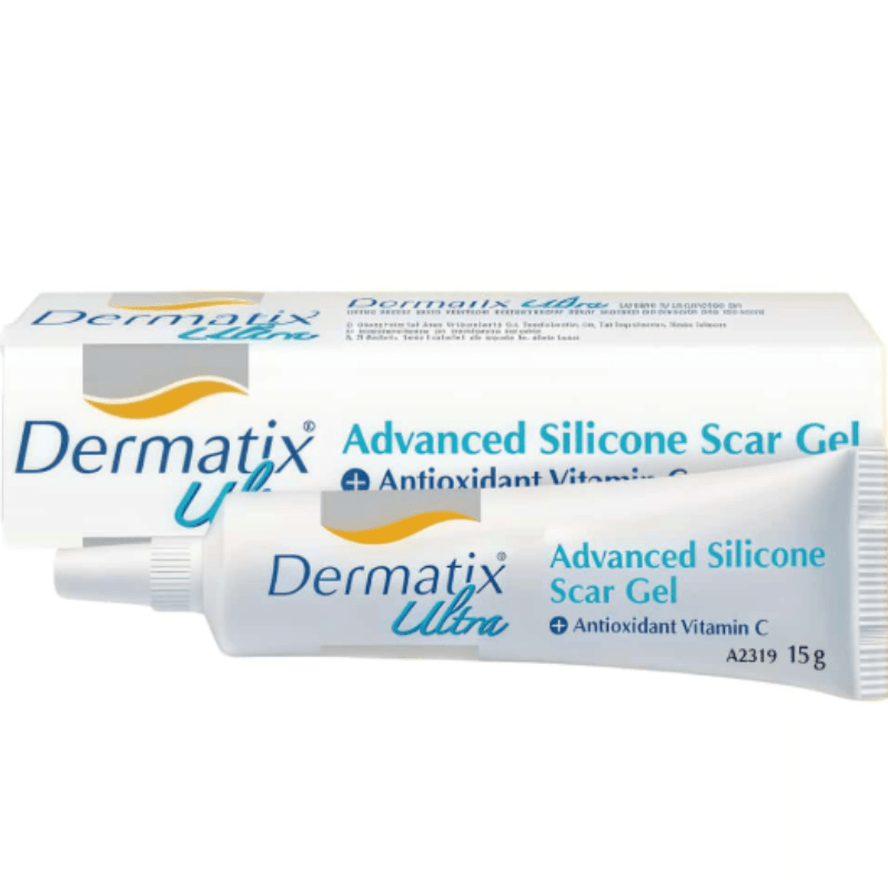 Dermatix Ultra Silicone Gel 15g advanced silicone scar care gel in a convenient 15g tube