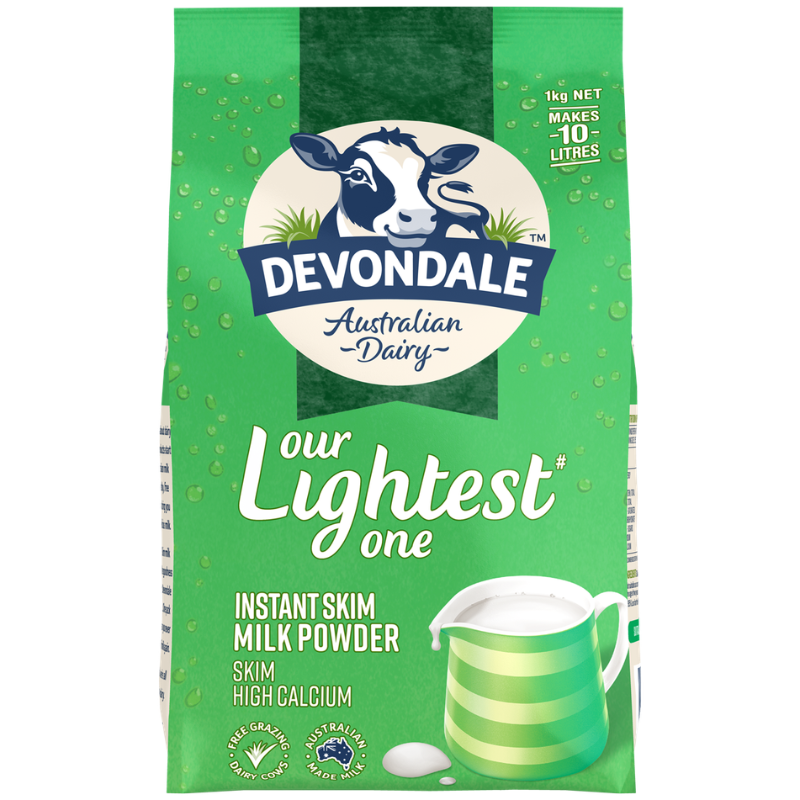 Devondale Instant Skim Milk Powder 1kg Australian instant skim milk powder