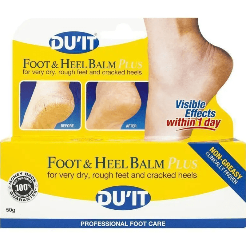 DU'IT Foot and Heel Balm Plus Dry Skin Foot Cream 50g intensive moisturising foot cream for dry feet and rough heels