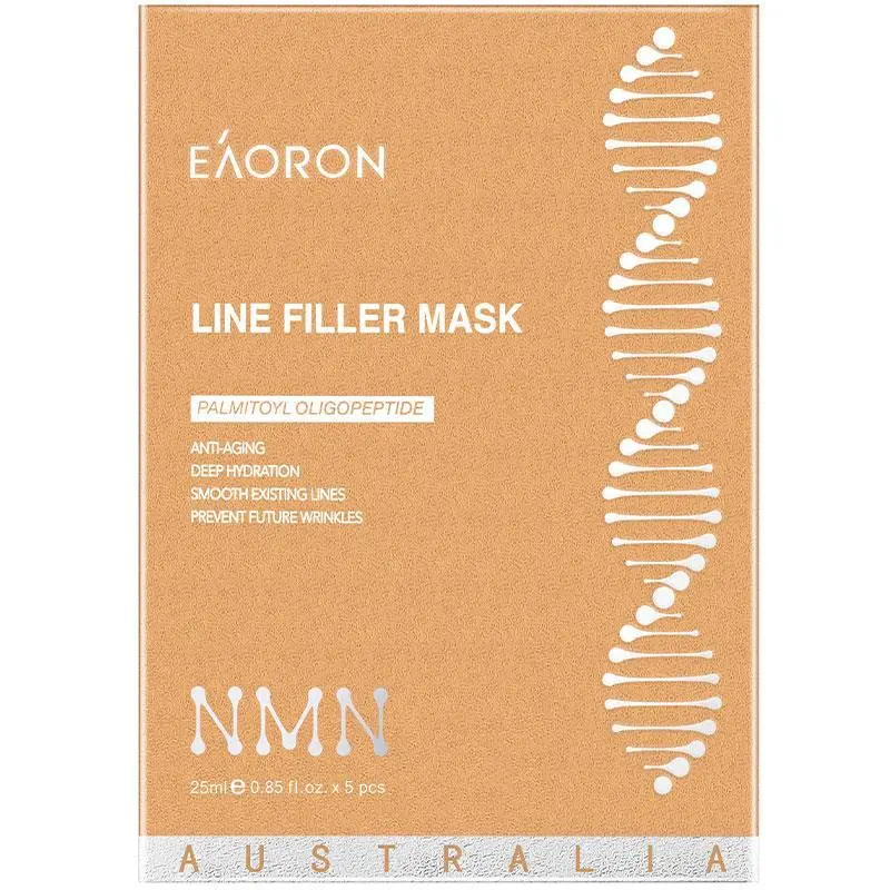Eaoron Line Filler Mask NMN 5 x 25ml anti-ageing hydrating sheet masks with NMN and hyaluronic acid for smoother firmer radiant skin