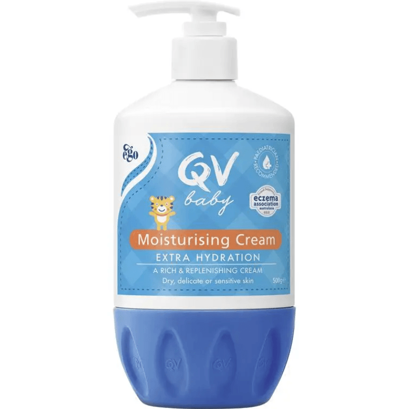 Ego QV Baby Moisturising Cream 500g rich fragrance free daily moisturiser for babies with dry and sensitive skin