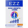 EZZ Bone Growth Chews 120 chewable tablets with calcium vitamin D3 and vitamin K2 for healthy bone growth and development