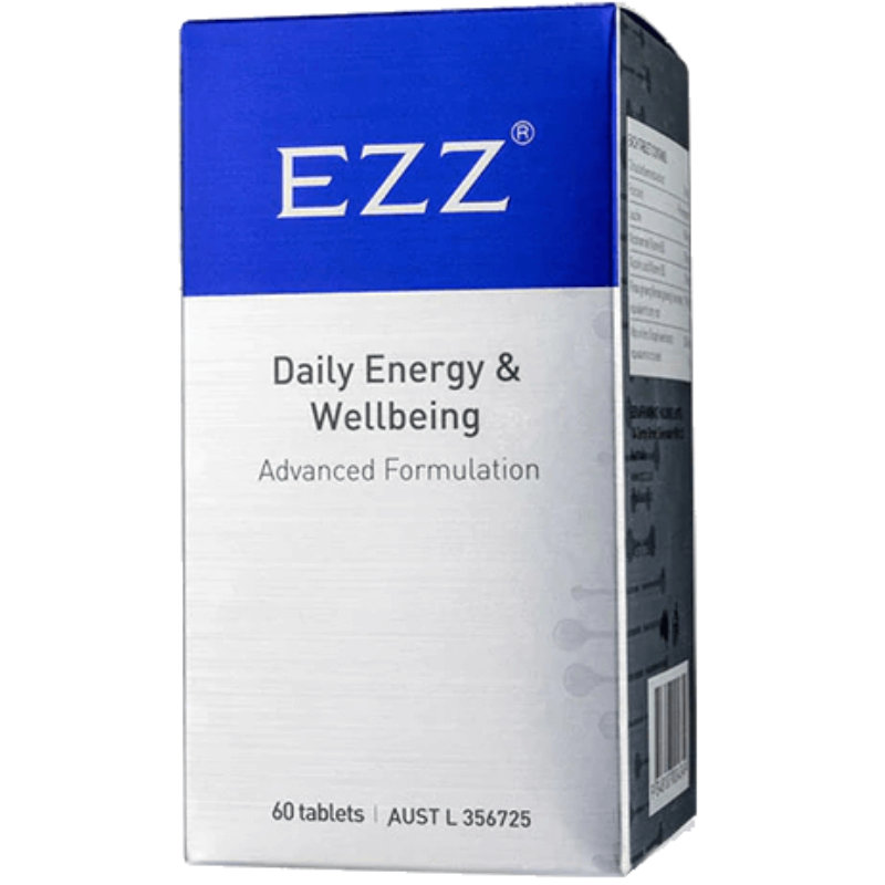 EZZ Daily Energy and Wellbeing Pro 60 tablets advanced energy and wellbeing supplement for cellular energy and healthy ageing