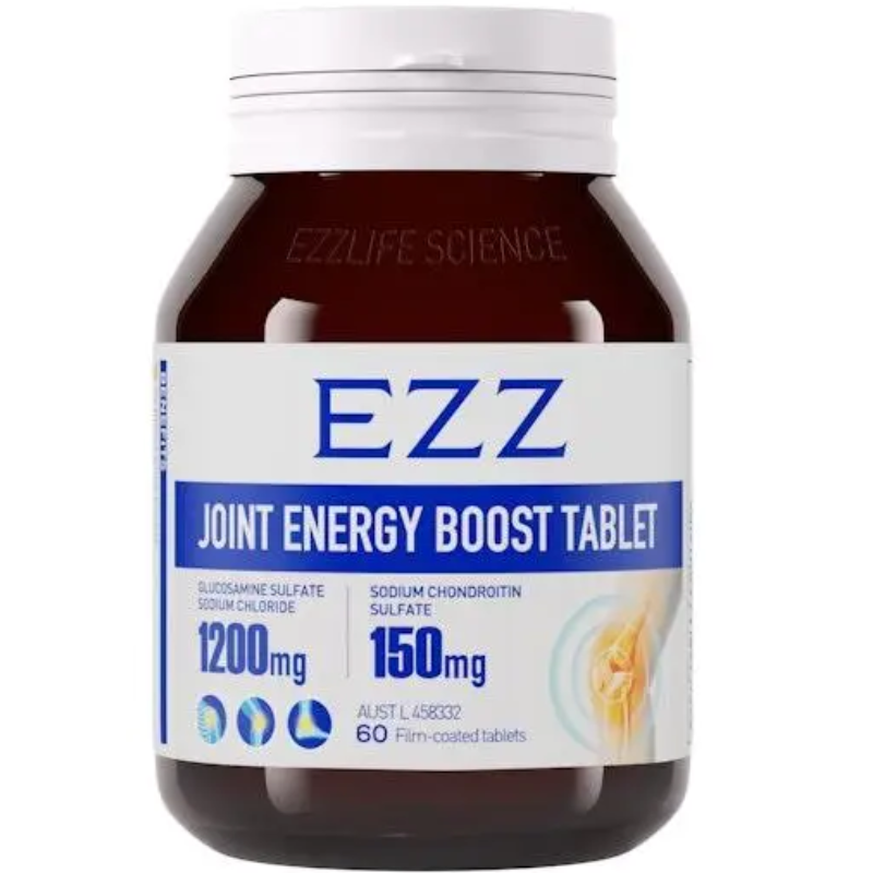 EZZ Joint Energy Boost Tablets 60 tablets daily joint support and energy supplement for mobility flexibility and active lifestyles