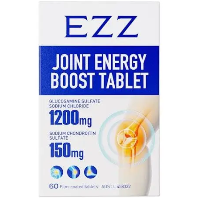 EZZ Joint Energy Boost Tablets 60 tablets daily joint support and energy supplement for mobility flexibility and active lifestyles