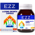 EZZ L-Lysine Growth Capsule 60 capsules with calcium vitamin D3 and vitamin K2 to support healthy growth and bone development
