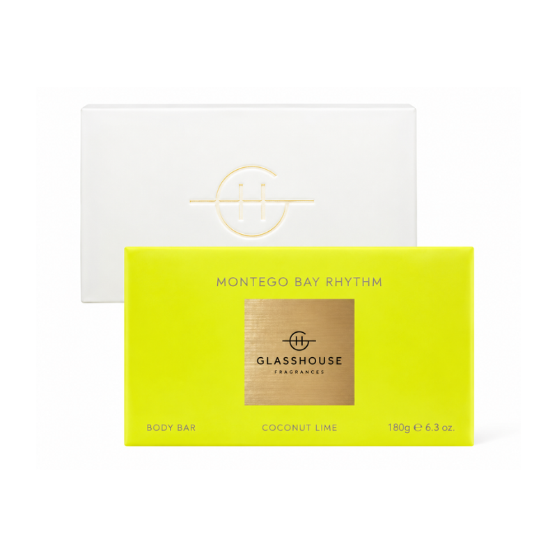 Glasshouse Montego Bay Rhythm Coconut Lime Body Bar Soap 180g