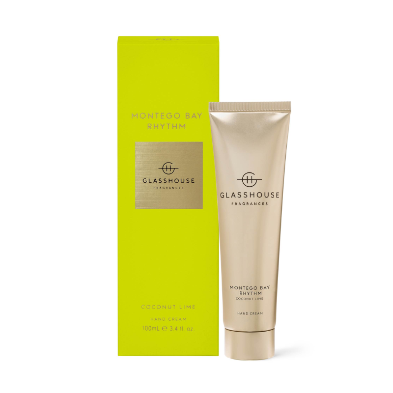 Glasshouse Fragrances Montego Bay Rhythm Hand Cream 100ml | Coconut & Lime