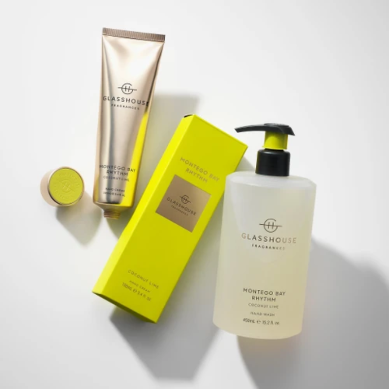 Glasshouse Fragrances Montego Bay Rhythm Hand Cream 100ml | Coconut & Lime