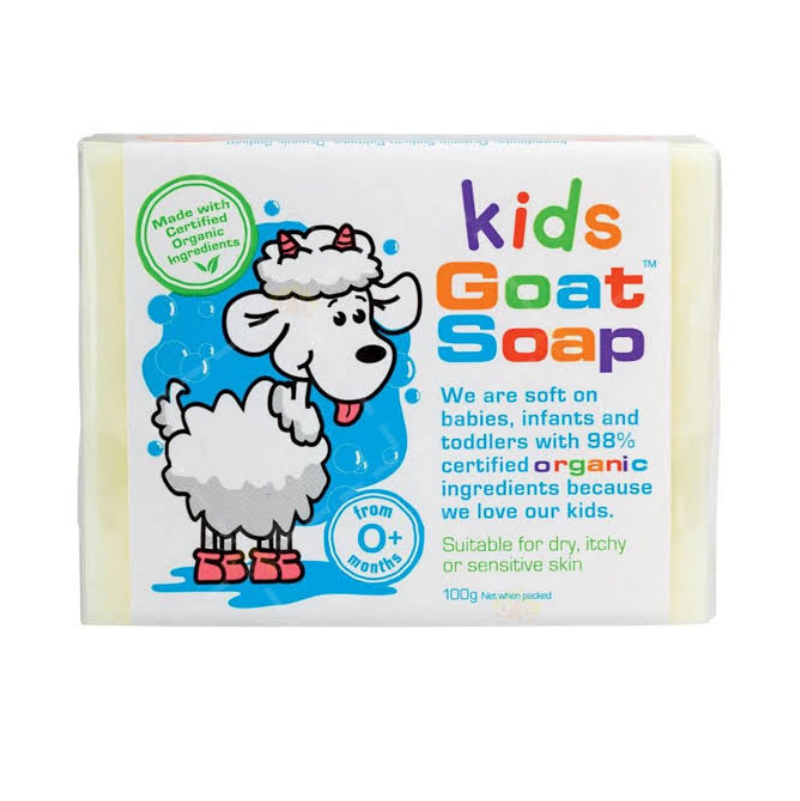 Goat Soap Kids Organic 100g with goat milk, sweet orange oil and organic shea butter