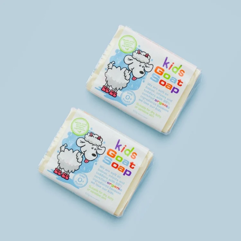 Goat Soap Kids Organic 100g with goat milk, sweet orange oil and organic shea butter