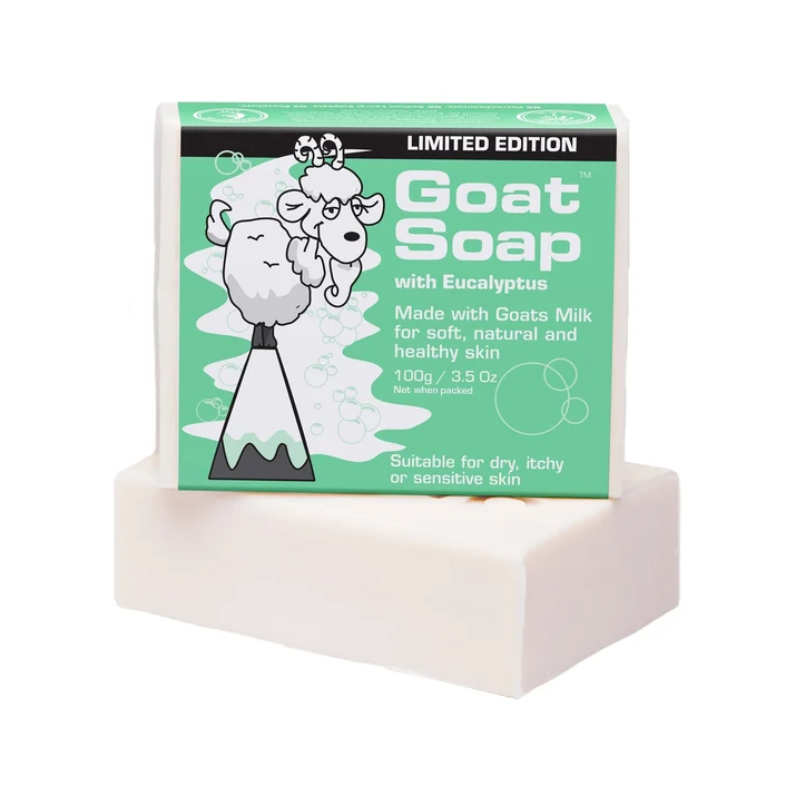 Goat Soap With Eucalyptus 100g goat milk soap with eucalyptus oil and sweet almond oil