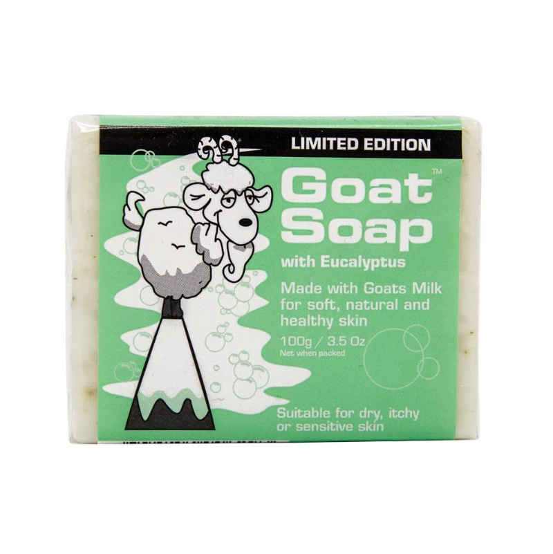Goat Soap With Eucalyptus 100g goat milk soap with eucalyptus oil and sweet almond oil