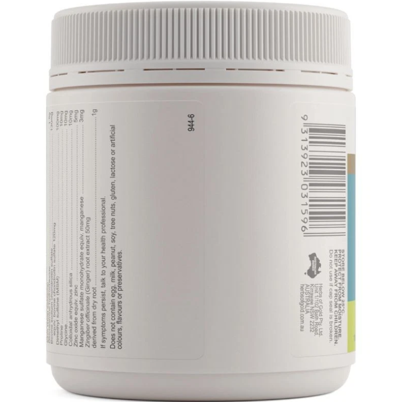 Herbs of Gold Glucosamine MAX 180 Tablets Australian supplement with glucosamine chondroitin and MSM