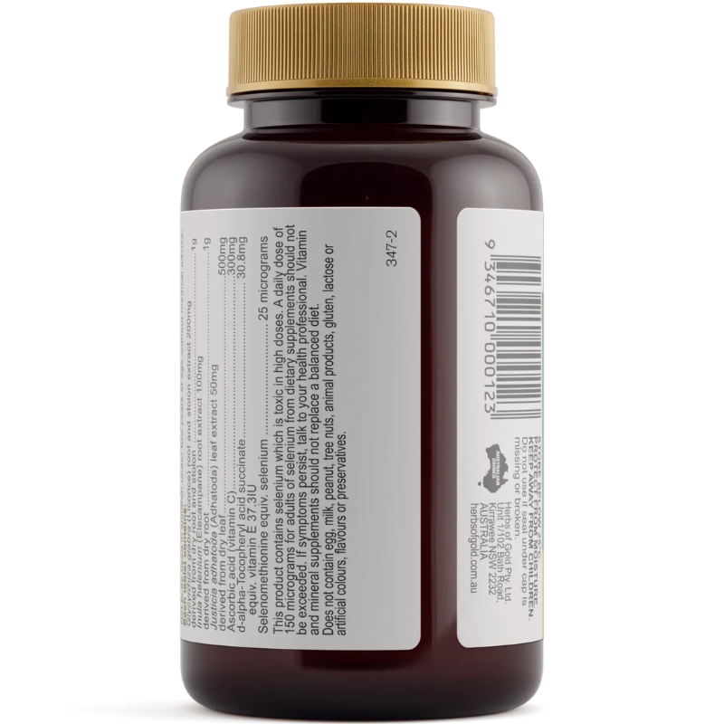 Herbs of Gold Lung Care 60 Tablets Australian herbal supplement with botanical extracts