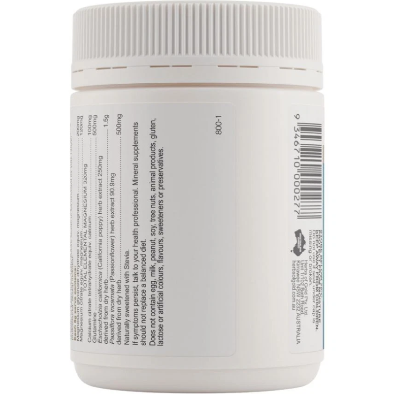 Herbs of Gold Magnesium Night Plus 150g Australian magnesium supplement powder