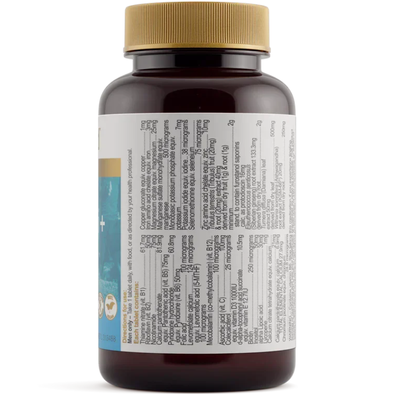 Herbs of Gold Men's Multi+ 60 Tablets Australian multivitamin supplement for men daily nutrition