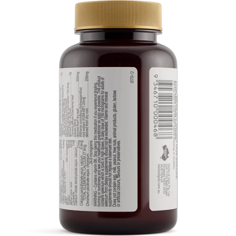 Herbs of Gold Men's Multi+ 60 Tablets Australian multivitamin supplement for men daily nutrition