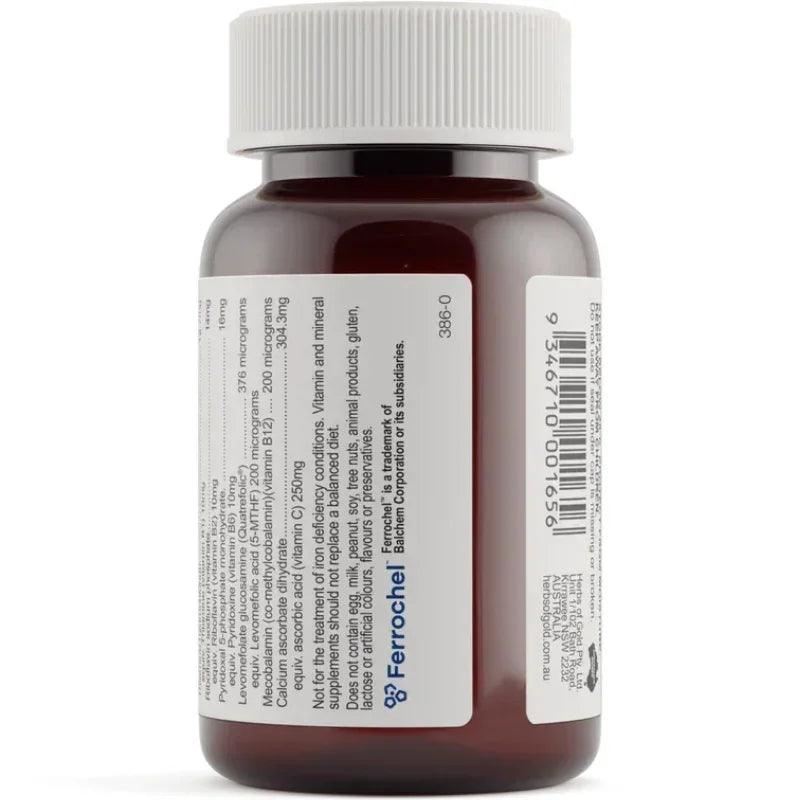 Herbs of Gold Organic Iron Max 30 Capsules Australian iron supplement