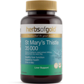 Herbs of Gold St Mary's Thistle 35000 60 Tablets Australian liver health supplement with milk thistle extract