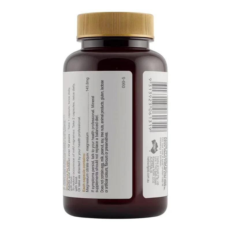 Herbs of Gold Magnesium Citrate 900 60 Capsules Australian magnesium supplement with magnesium citrate capsules
