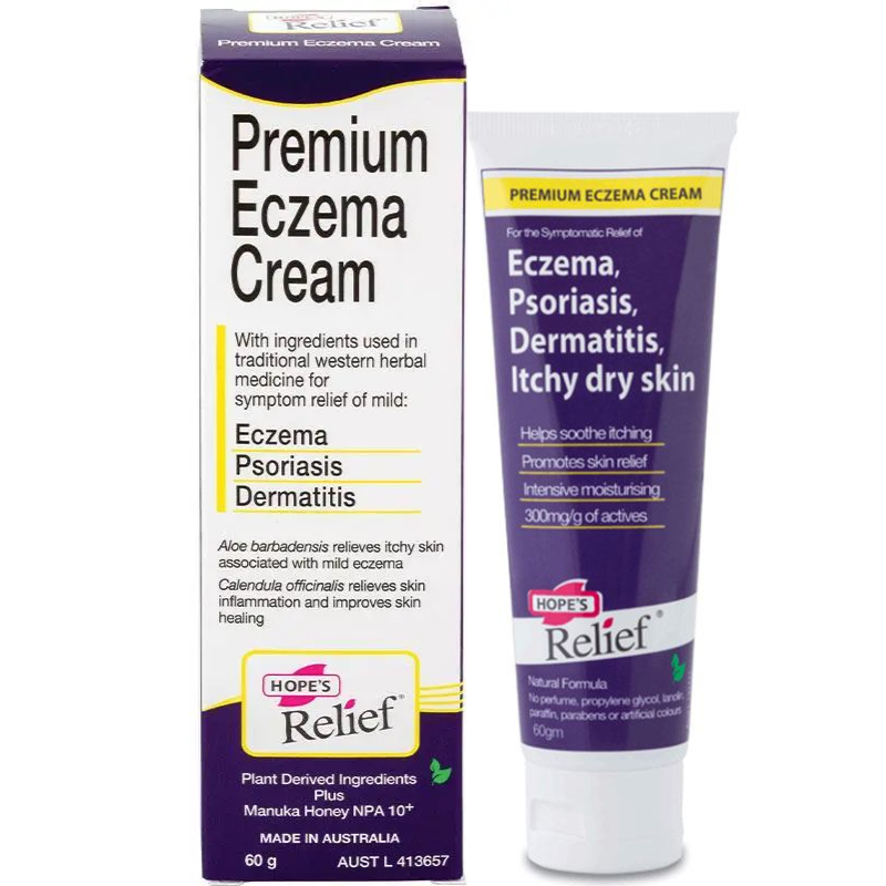 Hope's Relief Premium Eczema Cream 60g moisturising skin care cream for dry and sensitive skin