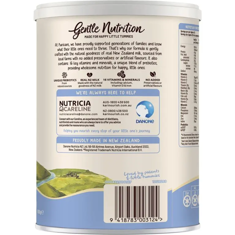 Karicare 4 Toddler Milk Drink From 2 Years 900g Australian toddler milk powder