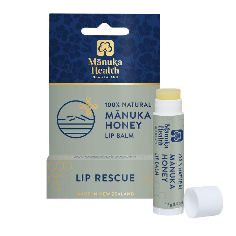 Manuka Health Mānuka Honey Lip Balm Lip Rescue moisturising lip care with Mānuka honey