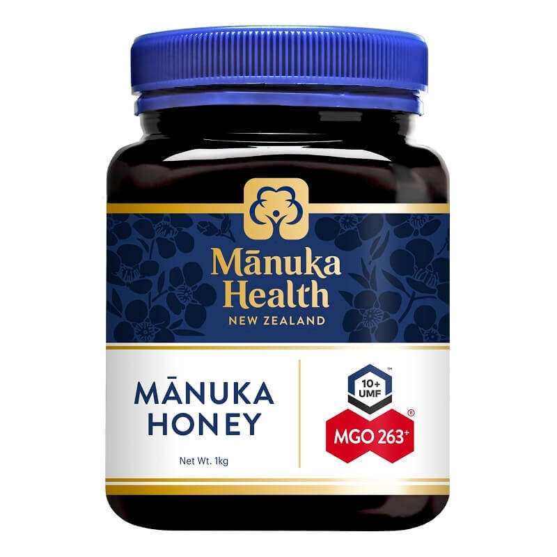 Manuka Health MGO 263+ Manuka Honey 1kg premium New Zealand honey with medium strength MGO, suitable for daily wellness and natural nutrition.