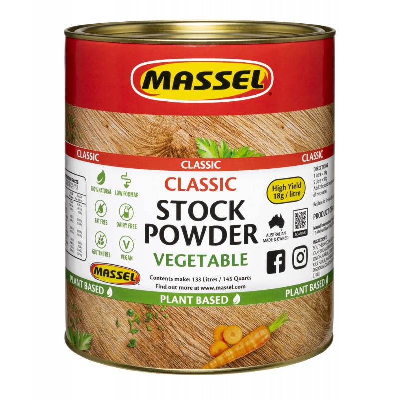 Massel Classic Stock Powder Vegetable 2.5kg Australian Vegetable Stock Powder