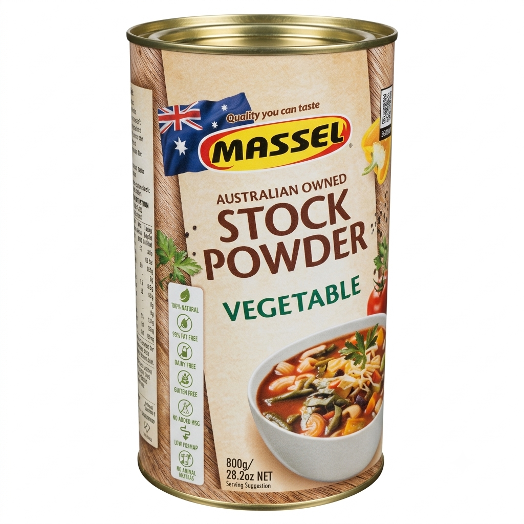 Massel Vegetable Stock Powder 800g from Australia.