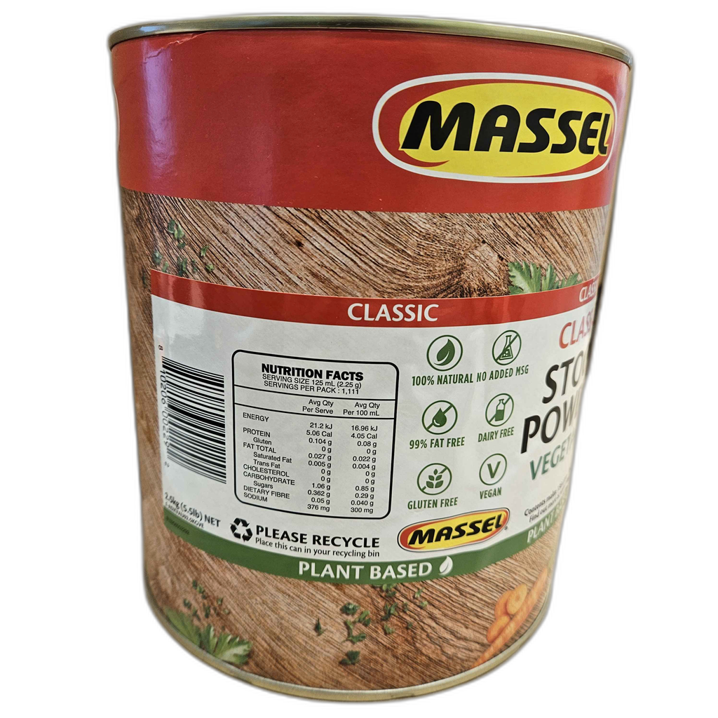 Massel Classic Stock Powder Vegetable 2.5kg Australian Vegetable Stock Powder