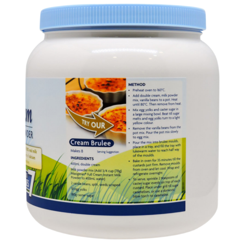 Maxigenes Full Cream Milk Powder 1kg Australian full cream instant milk powder made from 100% real milk