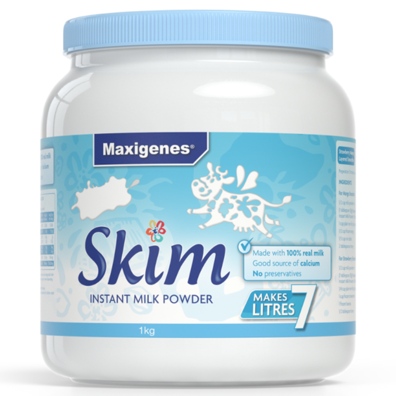 Maxigenes Skim Milk Powder 1kg Australian instant skim milk powder