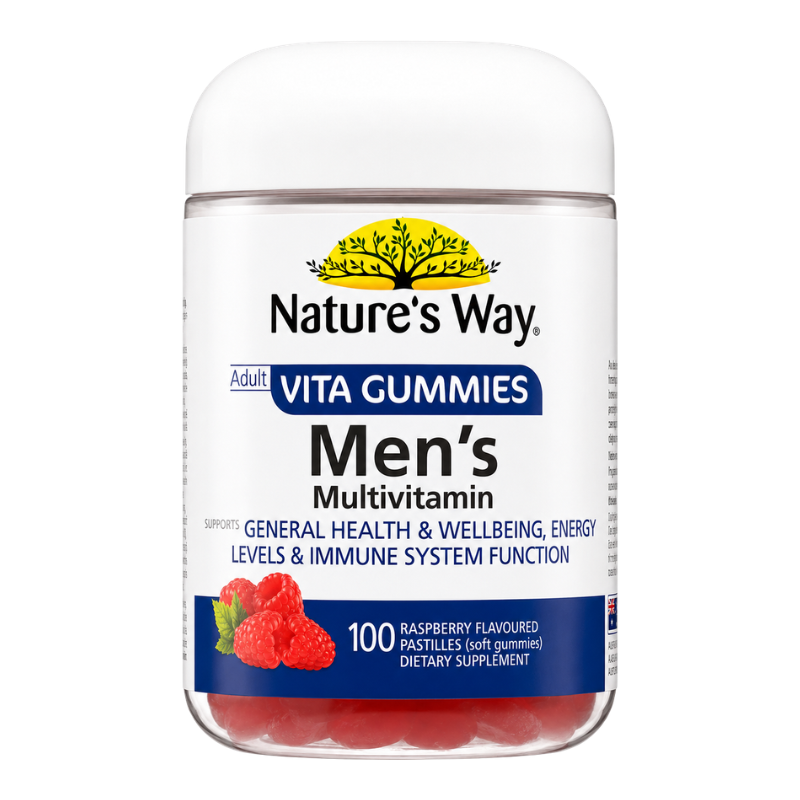 Nature's Way Adult Vita Gummies Men's Multivitamin 100 Gummies dietary supplement with vitamins and minerals for men
