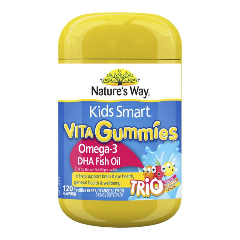 Nature's Way Gummies Omega-3 Trio 120 Gummies dietary supplement with omega-3