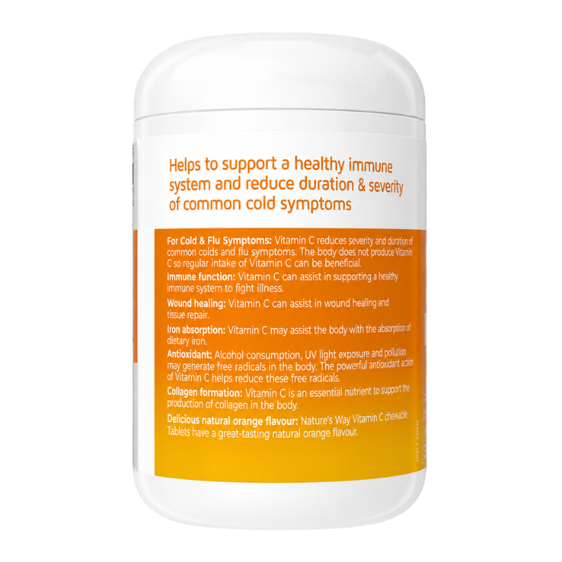 Nature's Way Vitamin C 500mg 300 Tablets dietary supplement with vitamin C
