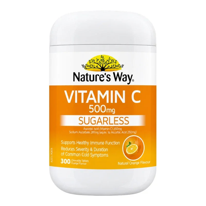 Nature's Way Vitamin C 500mg 300 Tablets dietary supplement with vitamin C