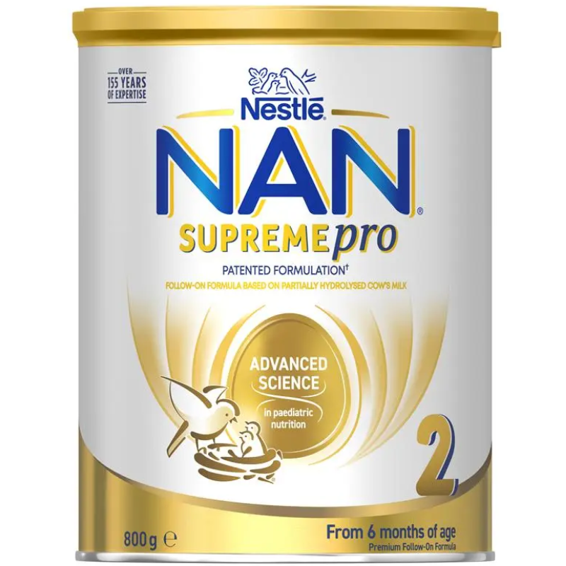 Nestle NAN SUPREMEpro 2 Premium Follow-On Infant Formula 800g suitable for babies aged 6 to 12 months