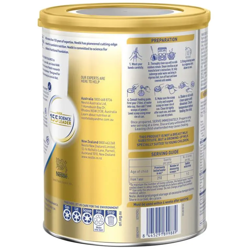 Nestle NAN SUPREMEpro 3 Premium Toddler Milk Drink Powder 800g for children from 1 year