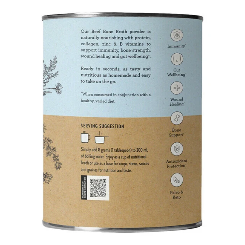 Nutra Organics Beef Bone Broth Hearty Original 125g