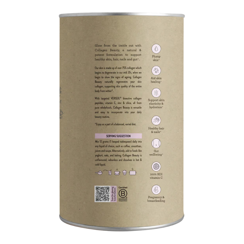 Nutra Organics Collagen Beauty with Verisol Vitamin C 450g Australian supplement
