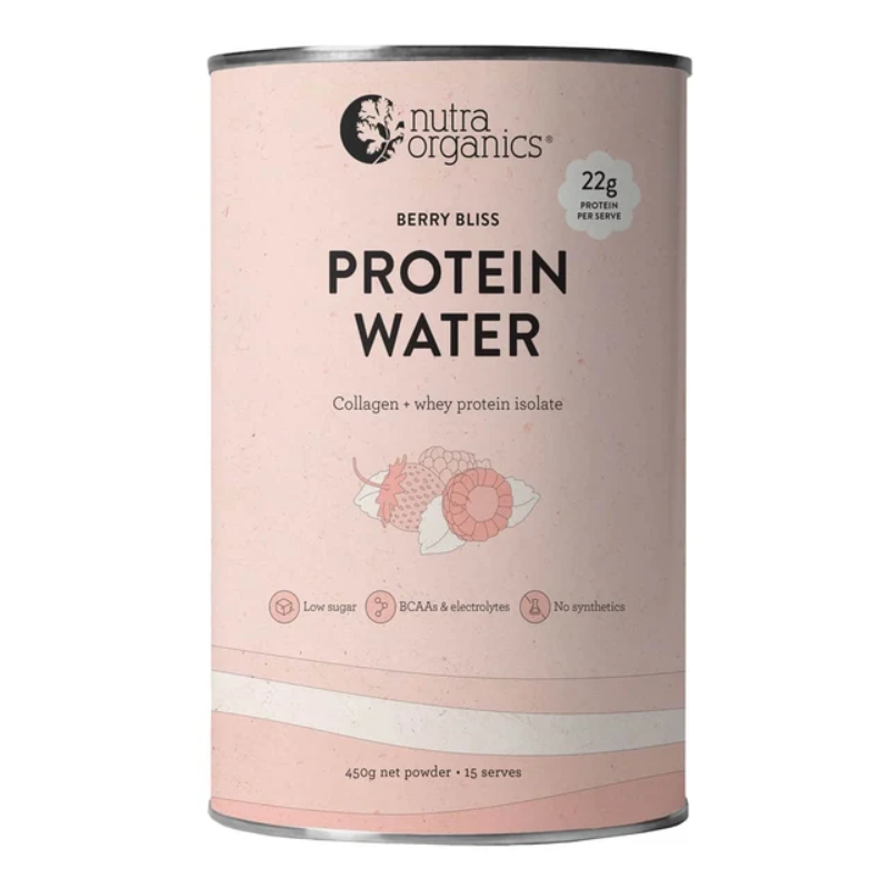 Nutra Organics Protein Water Berry Bliss 450g Powder