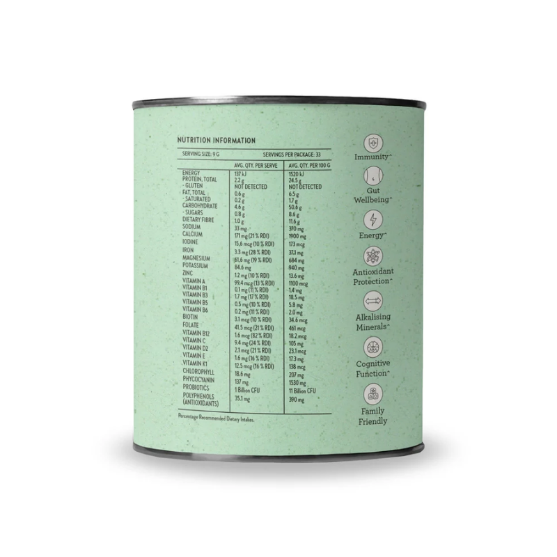 Nutra Organics Super Greens + Reds 300gPowder