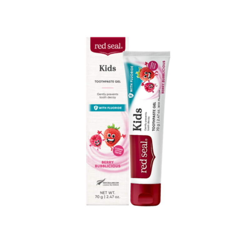 Red Seal Kids Fluoride Berry Bubblicious Toothpaste 70g berry flavoured toothpaste for children