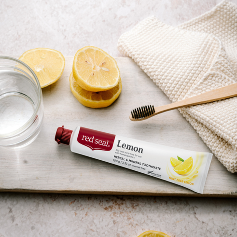 Red Seal Lemon Herbal & Mineral Toothpaste 100g with lemon, herbal and mineral ingredients