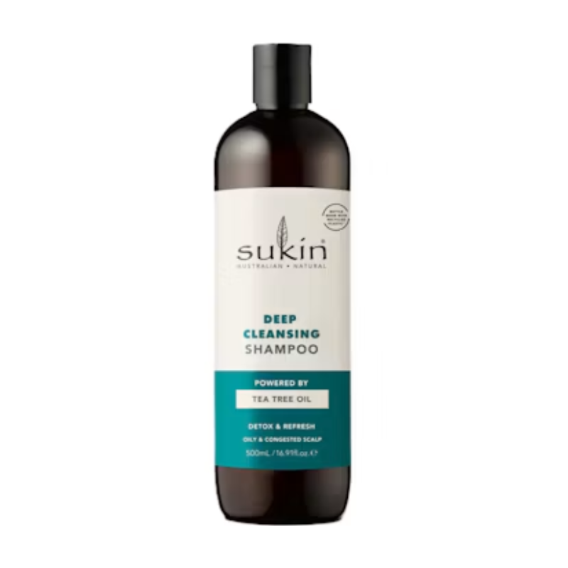 Sukin Deep Cleanse Shampoo 500ml for everyday hair cleansing
